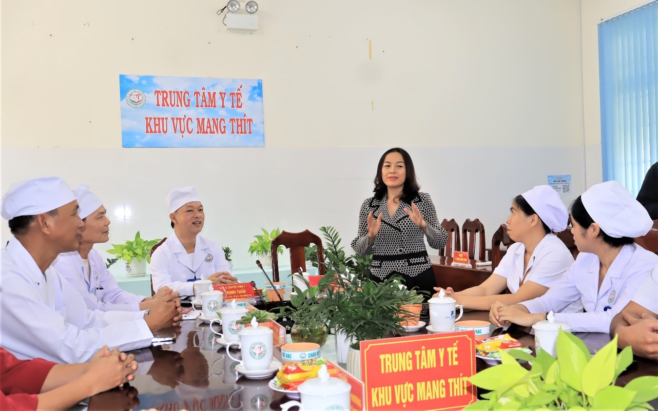 Lan tỏa mô hình cải tiến chất lượng tại Trung tâm Y tế khu vực Mang Thít 