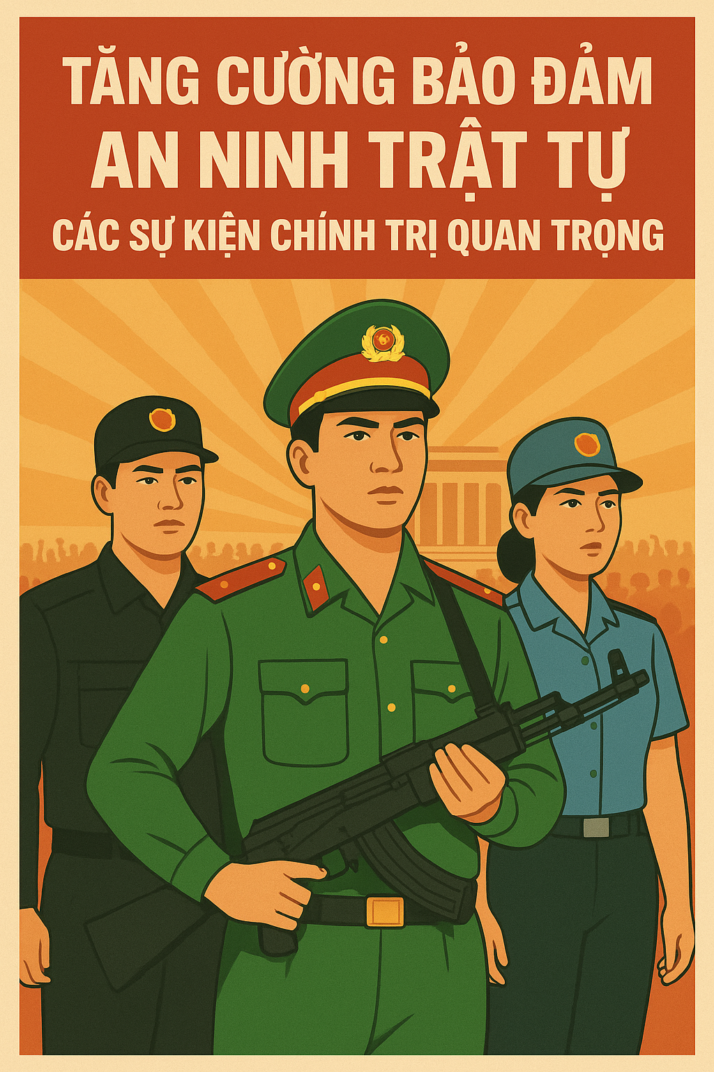 Tăng cường bảo đảm an ninh trật tự các sự kiện chính trị quan trọng 